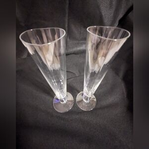 Romantic Valentines Love Gift Heart Champagne Glasses - Set of 2